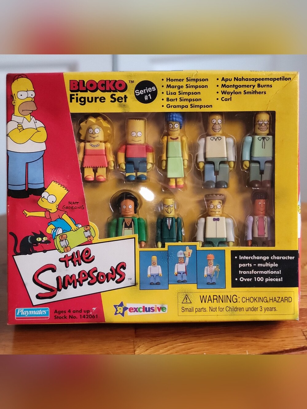 Toys R Us Exclusive Simpsons Blocko Character Set